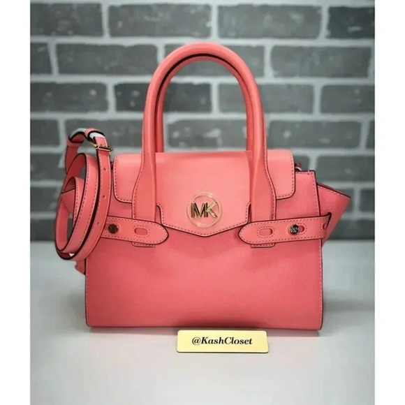Michael Kors MK Carmen Medium Satchel - Grapefruit